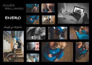 Cada Instante Fotografía, Proyecto Sigues Brillando. Enero, discapacitado, moto, silla de ruedas, escalera, ascensor, fuerza, amor, superación
