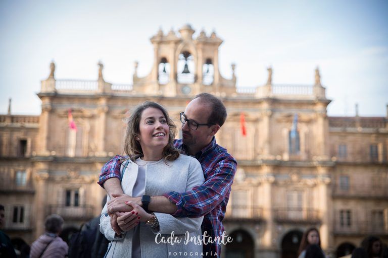 Pareja Plaza Mayor de Salamanca